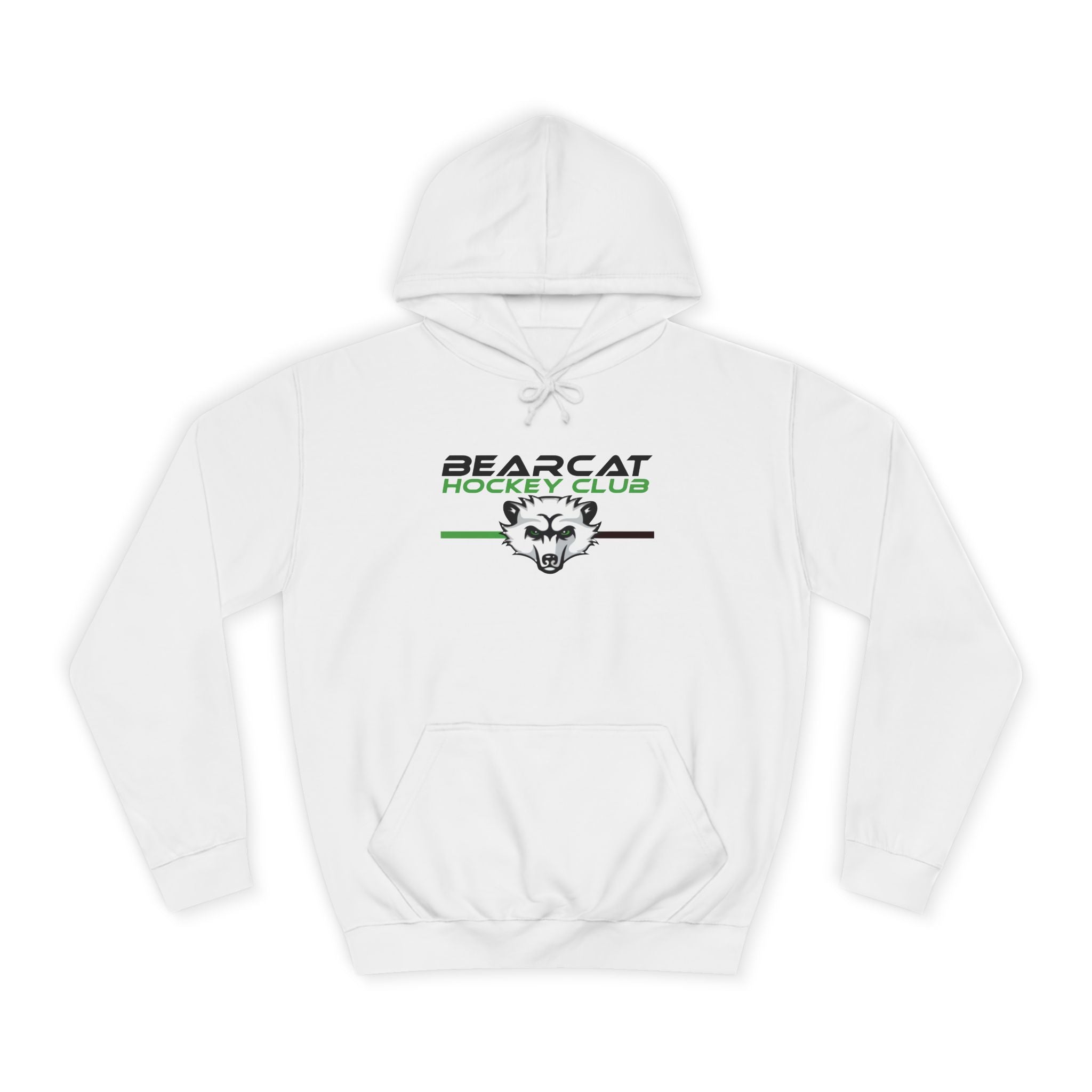Bearcat Hockey Club Hoodie — Vintage Mascot College Pullover