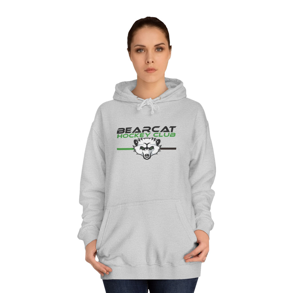 Bearcat Hockey Club Hoodie — Vintage Mascot College Pullover